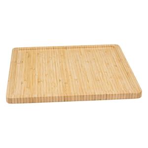 5five Serveerplankje voor hapjes/fingerfood  - 30 x 30 cm - bamboe hout - borrelplank - tapasplank -