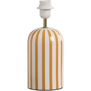 Leen Bakker Lampvoet Lio - wit/oranje - 29,5x12,5x12,5 cm