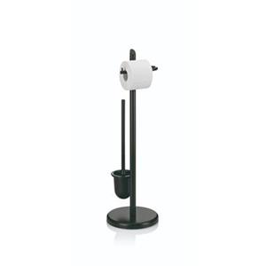 Kela  Ken Toiletrol en wc-borstel Houder - Zwart - 