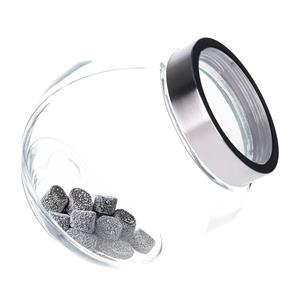 CM Voorraadpot met deksel - 2x - glas - 16 x 16 x 12  - 2,5L - snoeppot - voedsel bewaren -