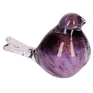 Urnwebshop Kristalglazen Mini Vogel Urn Multipaars Buikje (0.03 liter)