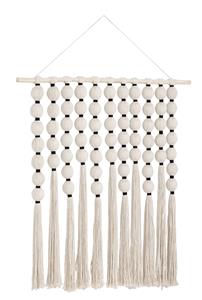 MUST Living Wanddecoratie Jamaica Katoen - Wit