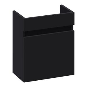 Brauer Joy fonteinkast 40cm met 1 deur linksdraaiend zwart mat