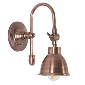 Nostaluce Wandlamp Pasco Antiek Koper