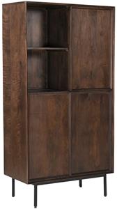 Livingfurn Opbergkast Ravenstein Mangohout, 170 x 90cm - Bruin