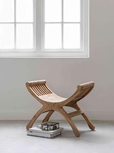 MUST Living Kruk Cleopatra Teakhout, 53cm - Bruin