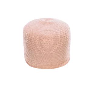 Kave Home Poef Daiana - Roze - Rond