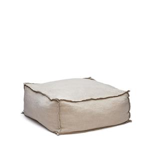 Kave Home Poef Forallac Linnen, 50 x 50cm - Beige