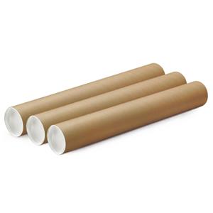 Merkloos Poster koker van karton - 6x - 670 x mm - Bruin - Verzendkokers - Voor A1 formaat papier -