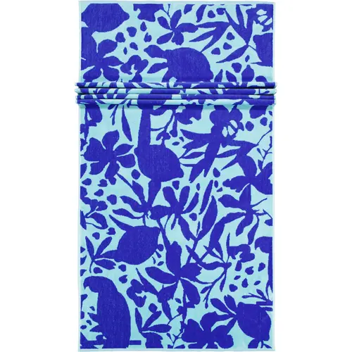 Cawö Cawo Beach Tropical Jacquard Strandlaken 80x180 aqua