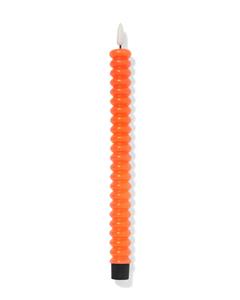HEMA LED Huishoudkaars Ø2.5x29cm Ribbel Oranje (oranje)