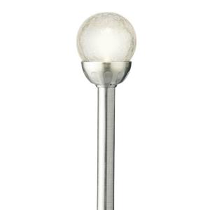 Lumineo LED tuinlampjes instekers - 1x stuks- solar verlichting ronde bol - 30 cm - Tuinverlichting -