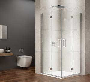 Gelco Loro douchecabine met vouwdeuren 70x90cm chroom