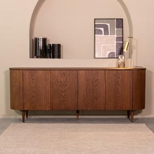 Het Steigerhouthuis LABEL51 Dressoir Oliva - Walnoot - Eiken - Dressoir 220 cm