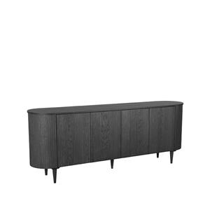 Het Steigerhouthuis LABEL51 Dressoir Oliva - Zwart - Eiken - Dressoir 220 cm