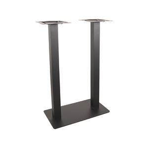 Het Steigerhouthuis LABEL51 Bartafel Tafelpoot Dubbel - Zwart - Metaal - Dubbel - 108 cm