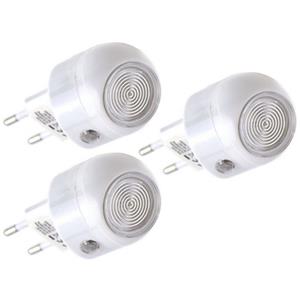 Merkloos 3x stuks Nachtlampjes met sensor 360 graden draaibaar -