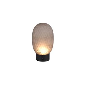 Trio Tafellamp Facette zwart met smoke glas 564210154