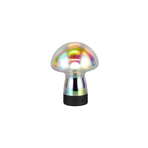 Trio Tafellamp Dooley oplaadbaar met gekleurd glas R54981153