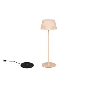 Trio Oplaadbare tafellamp Suarez zandkleurig R57706166