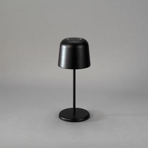 KonstSmide Oplaadbare tafellamp Biot zwart met afneembaar kapje 7845-750
