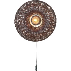 GOOD&MOJO Wandlamp Arizona - Bordeaux - Ø50cm