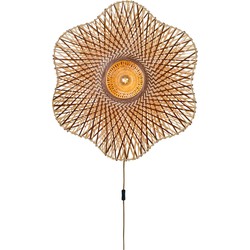 GOOD&MOJO Wandlamp Madura - Naturel - Ø87cm
