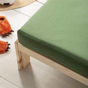 Fresh and Co Kids Katoenen Hoeslaken Kids - Groen - 70x140 cm - Groen -  - 