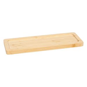 5five Serveerplankje voor hapjes/fingerfood  - 30 x 11 cm - bamboe hout - borrelplank - tapasplank -