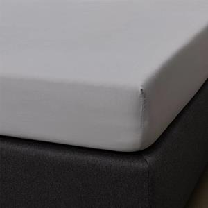 Signature Hoeslaken Satijn - Lichtgrijs - 160x200 cm - Grijs -  - 