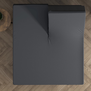 Nightlife Hoeslaken Katoen Jersey - Splittopper - Antraciet - 90x200 cm - Antraciet -  - 