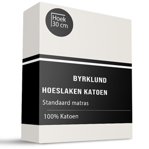 Byrklund Hoeslaken - Katoen - 180x200 cm - Keuze Uit Meerdere Kleuren -  - 