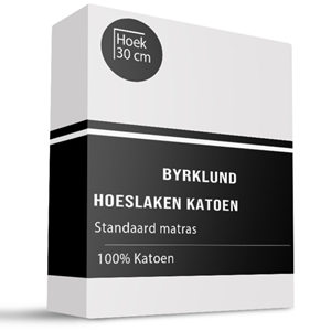 Byrklund Hoeslaken - Katoen - 160x200 cm - Keuze Uit Meerdere Kleuren -  - 