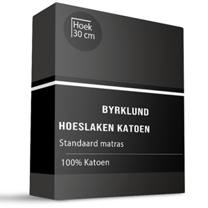 Byrklund Hoeslaken - Katoen - 160x200 cm - Keuze Uit Meerdere Kleuren -  - 