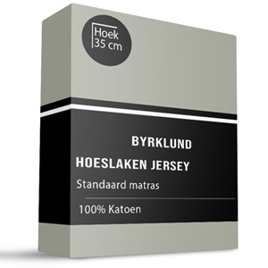 Byrklund Hoeslaken - Jersey Katoen Stretch - 90x200 cm - Keuze Uit Meerdere Kleuren -  - 