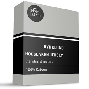 Byrklund Hoeslaken - Jersey Katoen Stretch - 180x220 cm - Keuze Uit Meerdere Kleuren -  - 