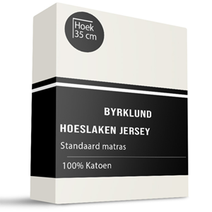 Byrklund Hoeslaken - Jersey Katoen Stretch - 140x200 cm - Keuze Uit Meerdere Kleuren -  - 