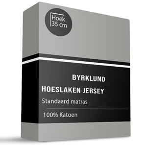 Byrklund Hoeslaken - Jersey Katoen Stretch - 90x220 cm - Keuze Uit Meerdere Kleuren -  - 