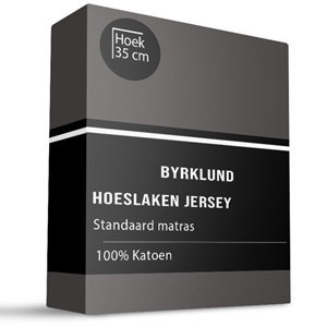 Byrklund Hoeslaken - Jersey Katoen Stretch - 90x200 cm - Keuze Uit Meerdere Kleuren -  - 