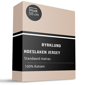 Byrklund Hoeslaken - Jersey Katoen Stretch - 90x200 cm - Keuze Uit Meerdere Kleuren -  - 