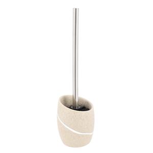 Tendance WC/Toiletborstel met houder - creme - steen look - cm -