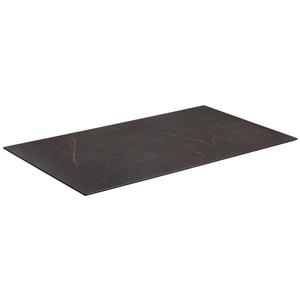 Vega Compact tafelblad Lift rechthoekig; 120x80 cm (LxB); zwart/bruin; rechthoekig