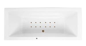 Lambini Designs Cube bubbelbad 190x90cm elektronisch met 12 aerojets rose goud