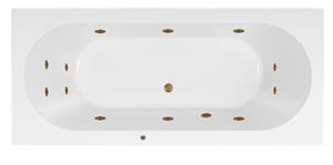 Lambini Designs Round bubbelbad 180x80cm elektronisch met 6+4+2 hydrojets goud