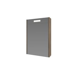 INK Spiegelkast Proline Premium Met Houten Deur Geïntrigeerd LED Verlichting 50x14x60 cm Scotch Oak