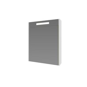 INK Spiegelkast Proline Premium Met Houten Deur Geïntrigeerd LED Verlichting 60x14x60 cm Ice White