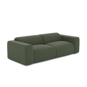 SIA Home 4-zitsbank in olijfgroene geweven stof 240cm