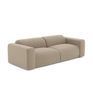 SIA Home 4-zitsbank in taupe bouclette stof 240cm