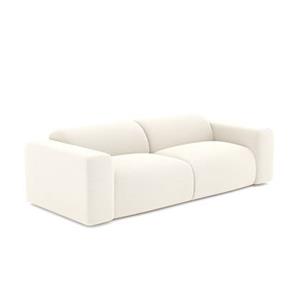 SIA Home 4-zitsbank in crème bouclette stof 240cm