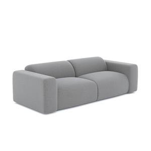 SIA Home 4-zitsbank in lichtgrijze geweven stof 240cm